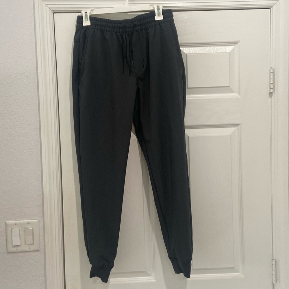 Men’s small grey joggers. Windbreaker type
